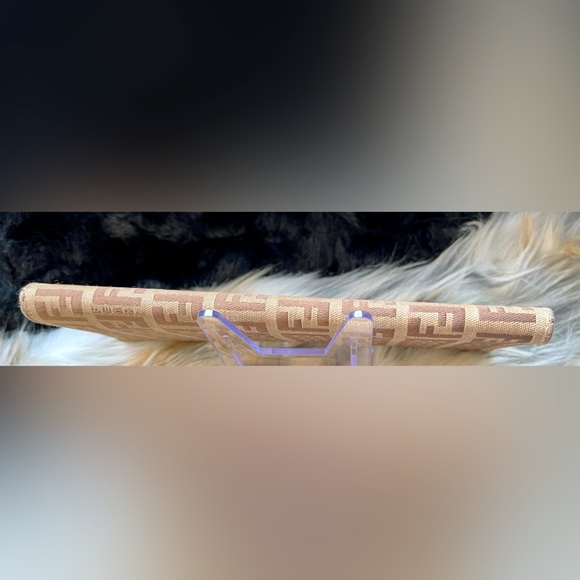 FENDI Zucca Brown Canvas Wallet - Picture 5 of 11